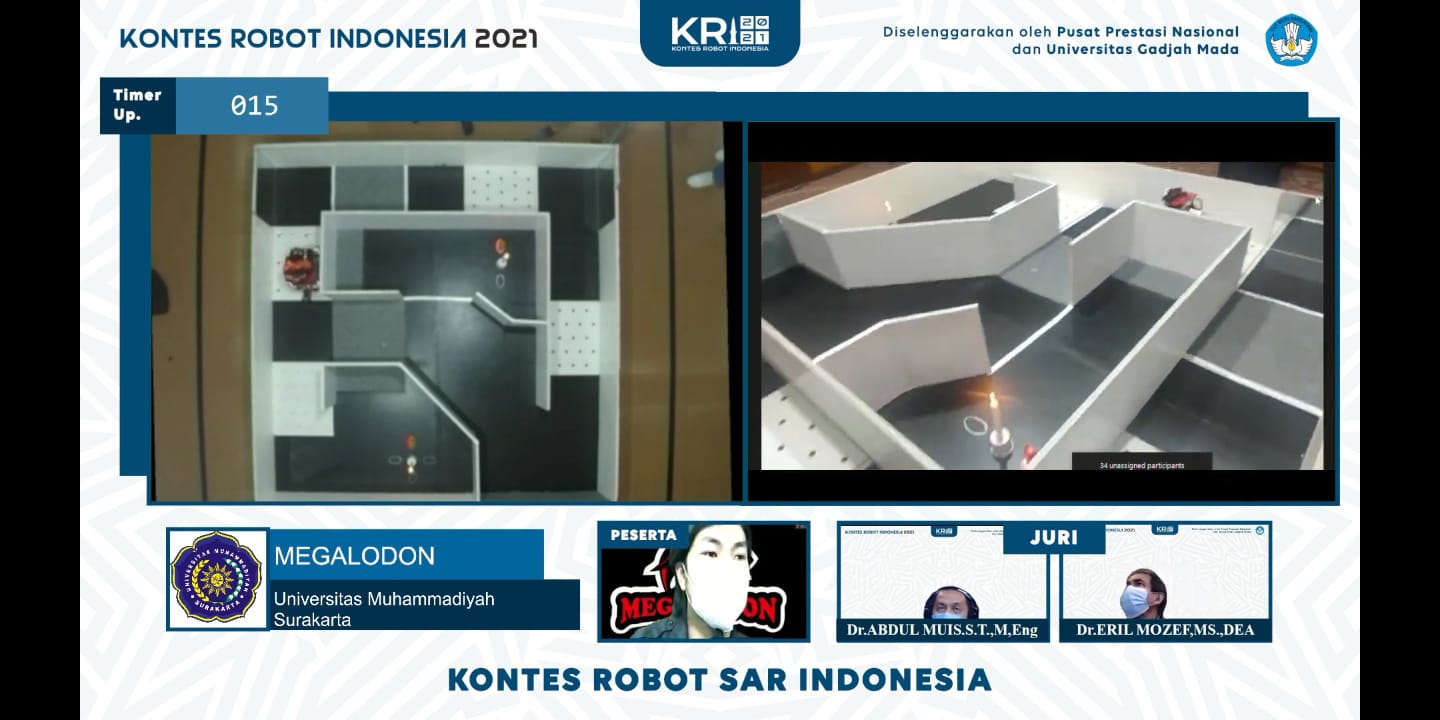 Tim Robot Megalodon Raih Juara 1 sekaligus Best Strategi SAR 2021